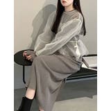 【OUNNOUN】チュールブラウスレイヤードワンピ | MERCURYDUO | 詳細画像8