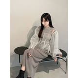 【OUNNOUN】チュールブラウスレイヤードワンピ | MERCURYDUO | 詳細画像9