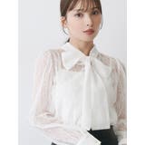 2WAYバックリボンレースブラウス | MERCURYDUO | 詳細画像1 