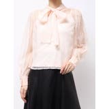 ピンク | 2WAYバックリボンレースブラウス | MERCURYDUO