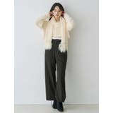 フェイクウール折返しベルトパンツ | MERCURYDUO | 詳細画像9 