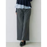 グレー | フェイクウール折返しベルトパンツ | MERCURYDUO