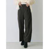 ブラウン | フェイクウール折返しベルトパンツ | MERCURYDUO