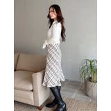 オリジナルロービングチェックニーレングススカート | MERCURYDUO | 詳細画像17