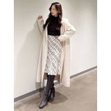 オリジナルロービングチェックニーレングススカート | MERCURYDUO | 詳細画像25