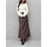 ウエストレイヤードナロースカート | MERCURYDUO | 詳細画像35 