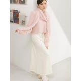 アイボリー | ウエストレイヤードナロースカート | MERCURYDUO