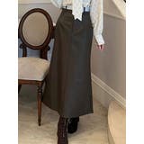 ブラウン | ウエストレイヤードナロースカート | MERCURYDUO