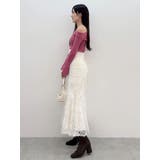 シャギーエンブロイダリースカート | MERCURYDUO | 詳細画像28 