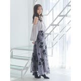 フロッキープリントフレアスカート | MERCURYDUO | 詳細画像11 