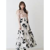 フロッキープリントフレアスカート | MERCURYDUO | 詳細画像13 