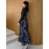 フロッキープリントフレアスカート | MERCURYDUO | 詳細画像28 