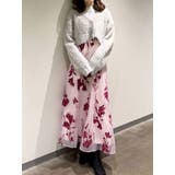 フロッキープリントフレアスカート | MERCURYDUO | 詳細画像35 