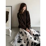 フロッキープリントフレアスカート | MERCURYDUO | 詳細画像39 