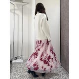 フロッキープリントフレアスカート | MERCURYDUO | 詳細画像43 