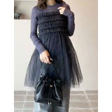 【OUNNOUN】チュールギャザーマルチウェイビスチェ | MERCURYDUO | 詳細画像2