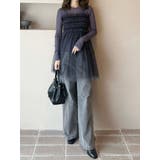 【OUNNOUN】チュールギャザーマルチウェイビスチェ | MERCURYDUO | 詳細画像5