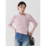 【WEB限定カラーあり】ハイツイストアシメZIPニット | MERCURYDUO | 詳細画像21 