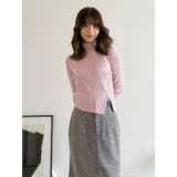 【WEB限定カラーあり】ハイツイストアシメZIPニット | MERCURYDUO | 詳細画像27 