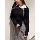 【WEB限定カラーあり】ハイツイストアシメZIPニット | MERCURYDUO | 詳細画像34 