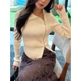 オフホワイト | 【WEB限定カラーあり】ハイツイストアシメZIPニット | MERCURYDUO