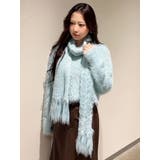 ロングシャギーマフラーセットニット | MERCURYDUO | 詳細画像30