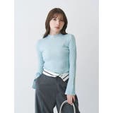 フレアスリーブハイネックリブニット | MERCURYDUO | 詳細画像26