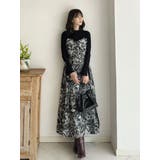 フレアスリーブハイネックリブニット | MERCURYDUO | 詳細画像40