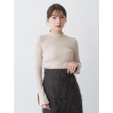 フレアスリーブハイネックリブニット | MERCURYDUO | 詳細画像7