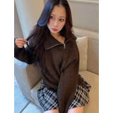 アシメZIPオーバーニット | MERCURYDUO | 詳細画像6