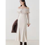 【WEB限定カラーあり】フェイクファートリミングニット | MERCURYDUO | 詳細画像13