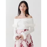 【WEB限定カラーあり】フェイクファートリミングニット | MERCURYDUO | 詳細画像18