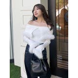 【WEB限定カラーあり】フェイクファートリミングニット | MERCURYDUO | 詳細画像32