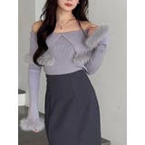 【WEB限定カラーあり】フェイクファートリミングニット | MERCURYDUO | 詳細画像43