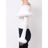 【WEB限定カラーあり】フェイクファートリミングニット | MERCURYDUO | 詳細画像45