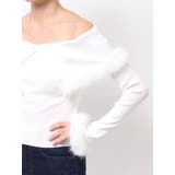 【WEB限定カラーあり】フェイクファートリミングニット | MERCURYDUO | 詳細画像48