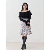 【WEB限定カラーあり】フェイクファートリミングニット | MERCURYDUO | 詳細画像7