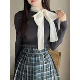 異素材リボンカットアウトニット | MERCURYDUO | 詳細画像1