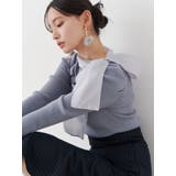 異素材リボンカットアウトニット | MERCURYDUO | 詳細画像10
