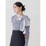 異素材リボンカットアウトニット | MERCURYDUO | 詳細画像11