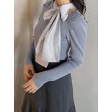 異素材リボンカットアウトニット | MERCURYDUO | 詳細画像30