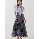 異素材ラッフルリボンリブニット | MERCURYDUO | 詳細画像11 