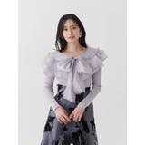 異素材ラッフルリボンリブニット | MERCURYDUO | 詳細画像12 