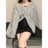 【OUNNOUN】ロングシャギー2WAYオーバーサイズニット | MERCURYDUO | 詳細画像1 