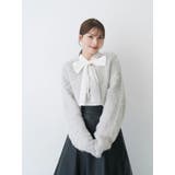 【WEB限定カラーあり】シャギークロップドカーディガン | MERCURYDUO | 詳細画像30 