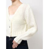 ローゲージデザインボタンカーディガン | MERCURYDUO | 詳細画像19