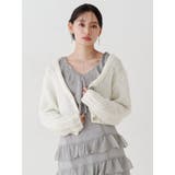 ローゲージデザインボタンカーディガン | MERCURYDUO | 詳細画像3