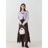 ローゲージデザインボタンカーディガン | MERCURYDUO | 詳細画像6