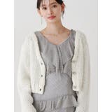 オフホワイト | ローゲージデザインボタンカーディガン | MERCURYDUO