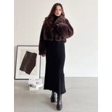 異素材ドッキングラッフルニットワンピース | MERCURYDUO | 詳細画像8 